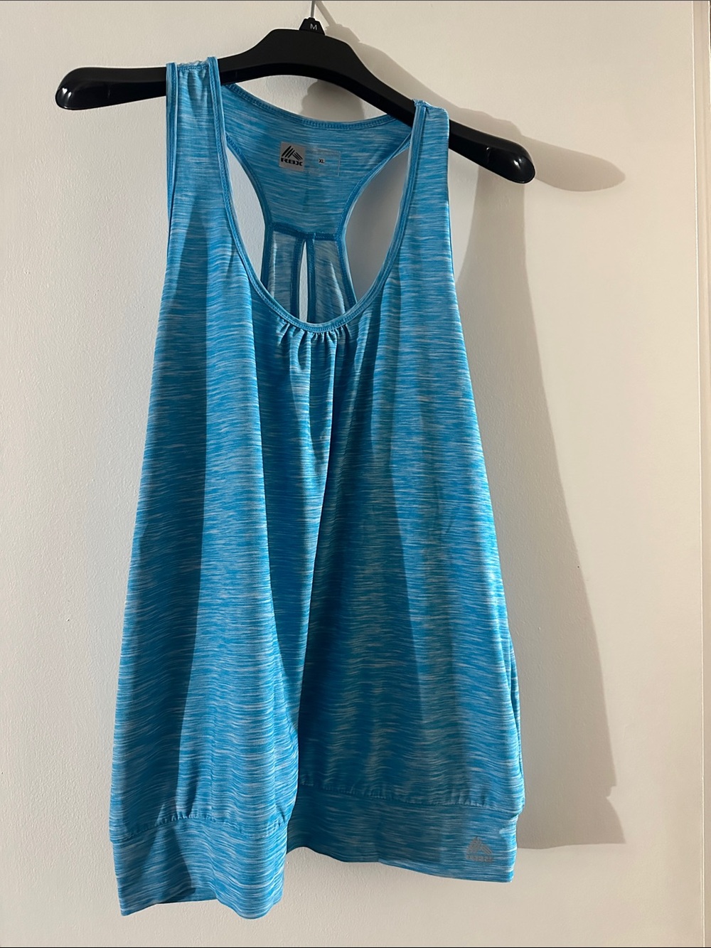 RBX Teal Heathered Racerback Tank Top